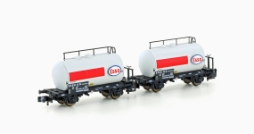 Hobbytrain H24832 - N 2-tlg.Leichtbau-Kesselwagenset der DB/Esso; Ep. IV